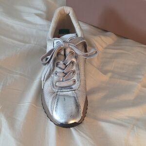 Franco Sarto Silver Athletic Shoes